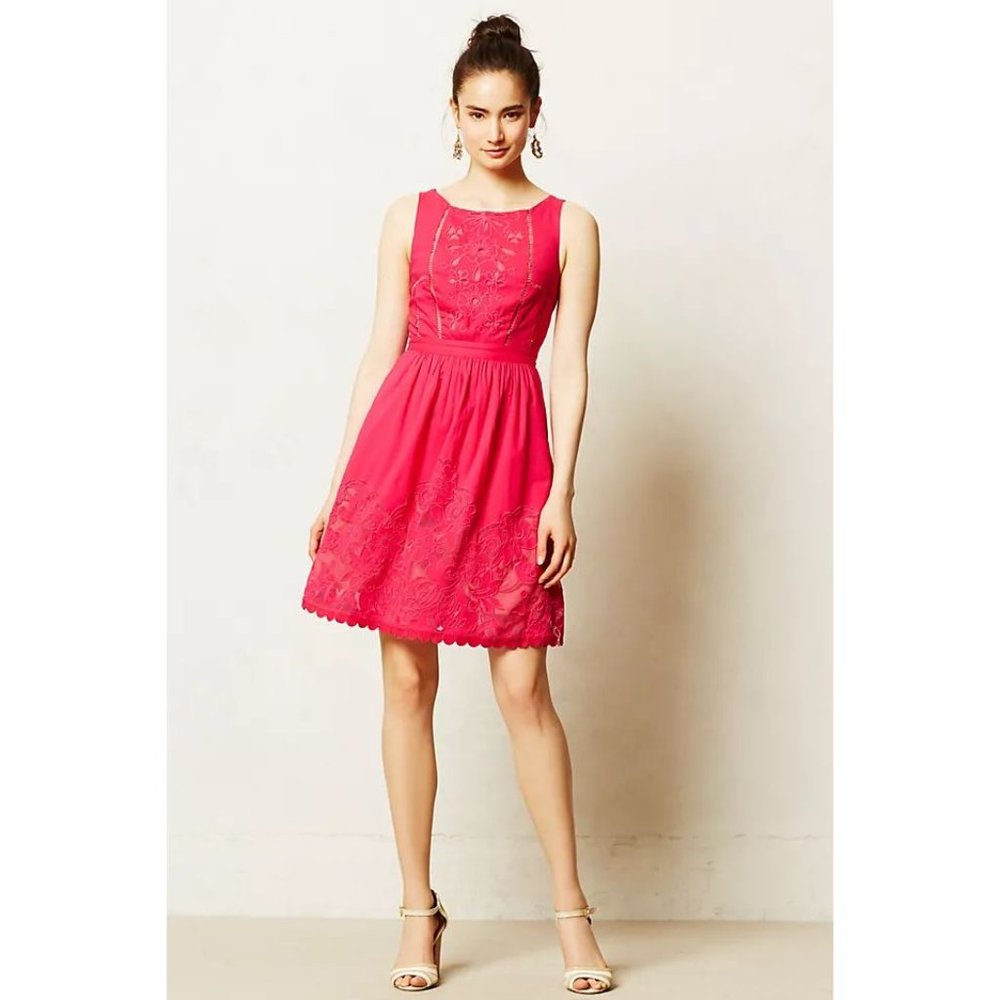MOULINETTE SOEURS Anthro Rhododendron Dress sz 6